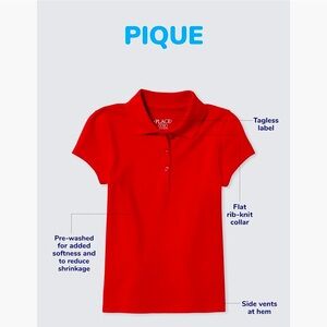 The Children's Place Boys - Short Sleeve Pique Polo - RED